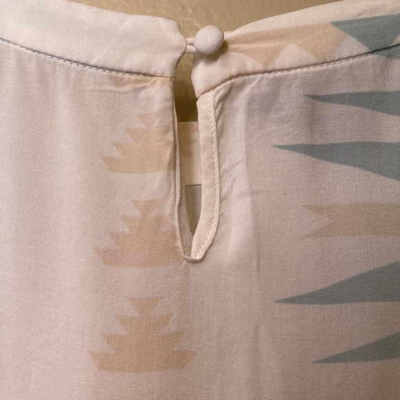 Pendleton | Juniper Seafoam Aztec Tribal Heritage Soft Thin Lightweight Boxy Top - Picture 9 of 11